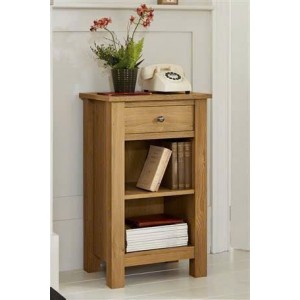 PPS Oak : Bàn Điện Thoại Nhỏ 2 Tầng + 0 Giỏ Cói